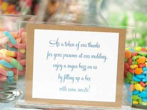 Candy bar sayings for weddings with a romantic background