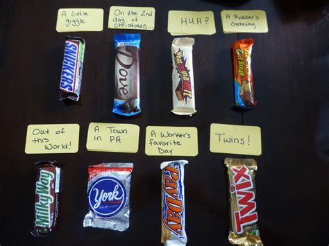 Candy bar sayings jokes with a joke background