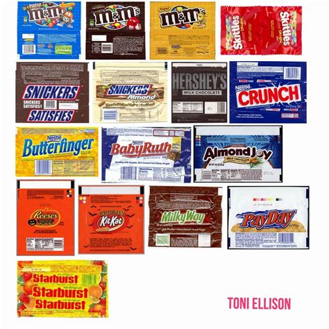 Candy Bar Wrappers Printable