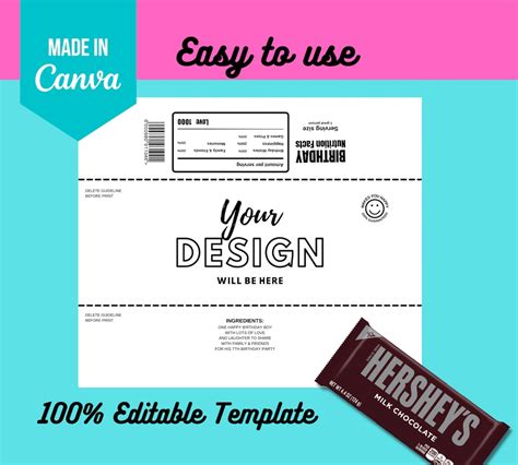 Candy Bar Wrappers Templates