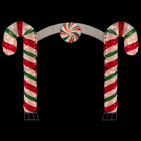 Candy canes in a festive wreath