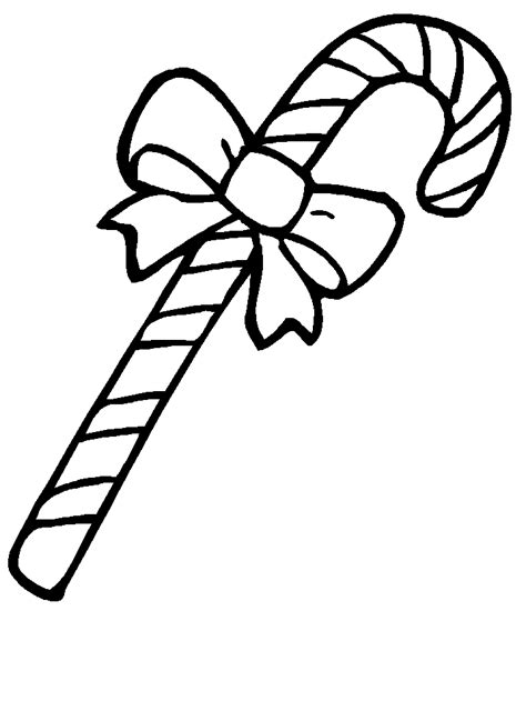 Candy Cane Coloring Page