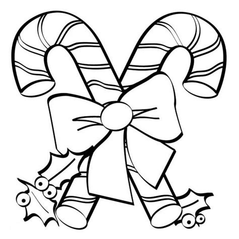 Candy Cane Coloring Pages