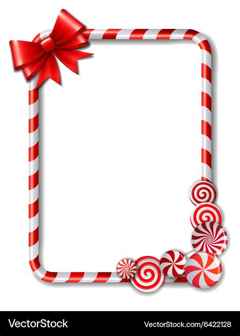 A picture of candy cane picture frames