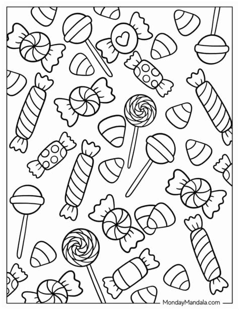 Candy Coloring Pages