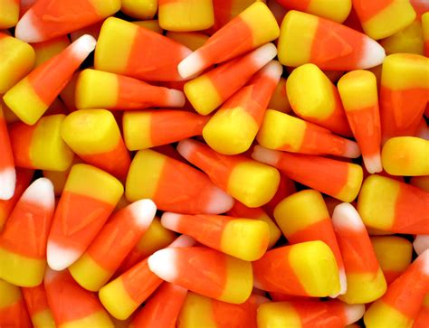 A bowl of candy corn