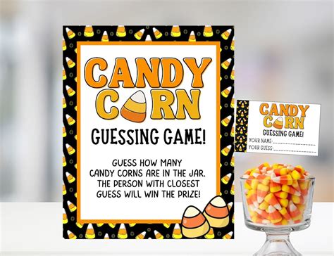 Candy Corn Guessing Game Bucket