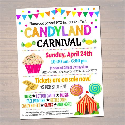 Candy-Themed Flyer