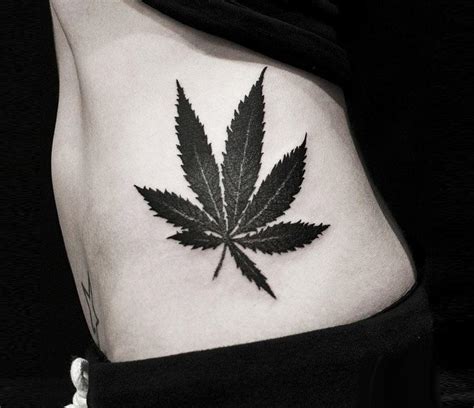 Cannabis Leaf Tattoo Design