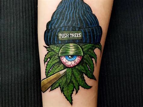 Cannabis Tattoo Art Design