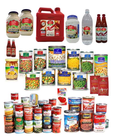 Canned and Packaged Goods Eligible Items