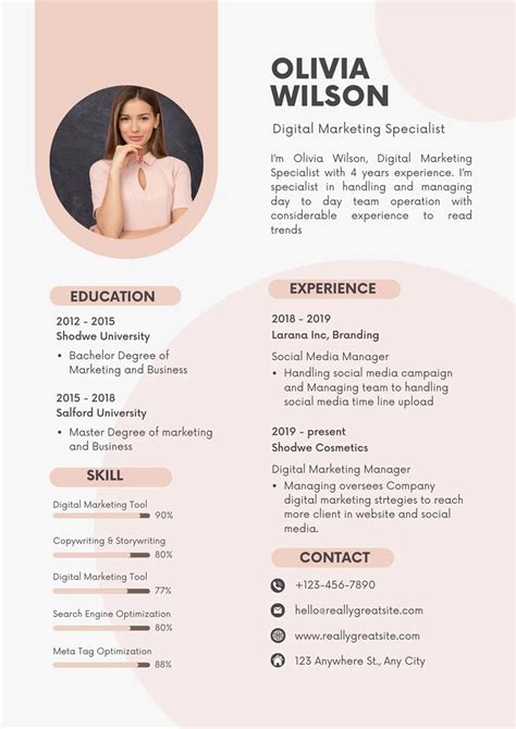 Canva Resume Template