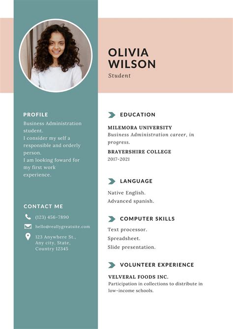 Canva Resume Template