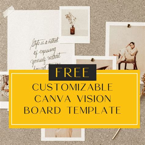 Canva vision board template