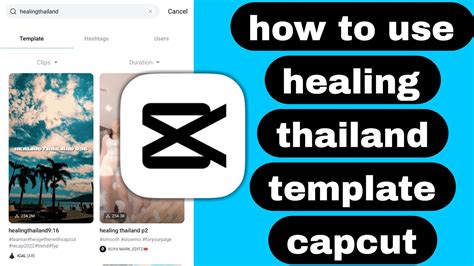 Capcut template for healing plan