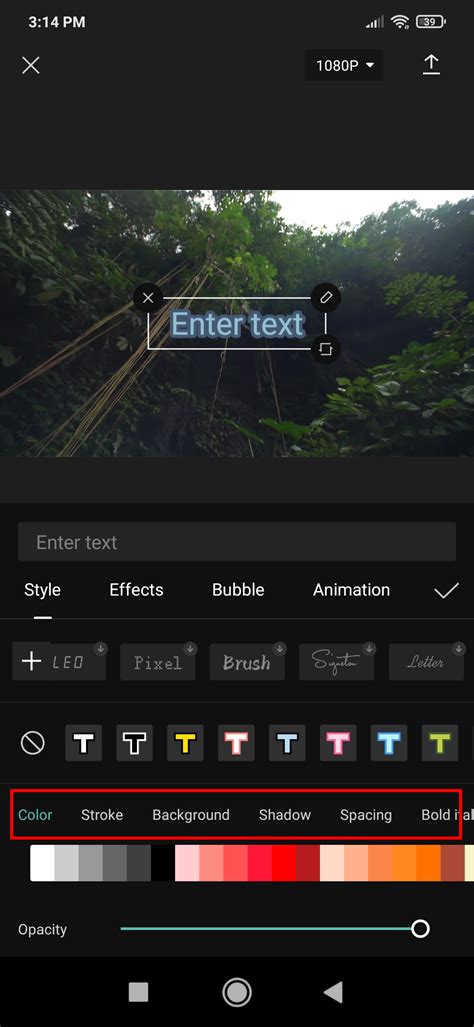 Text and Title Customization in Capcut