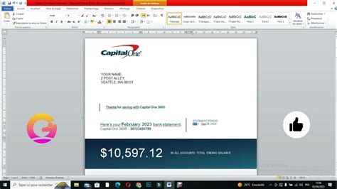 Image of a Capital One Bank transaction details