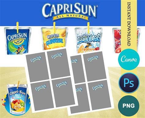 Capri Sun Label Template 4