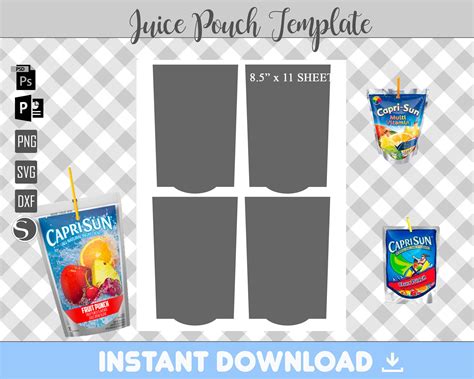 Capri Sun Label Template 5