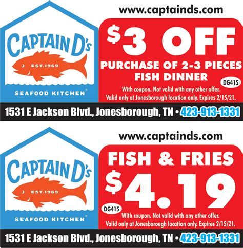 Captain D's Coupons Printable Deals