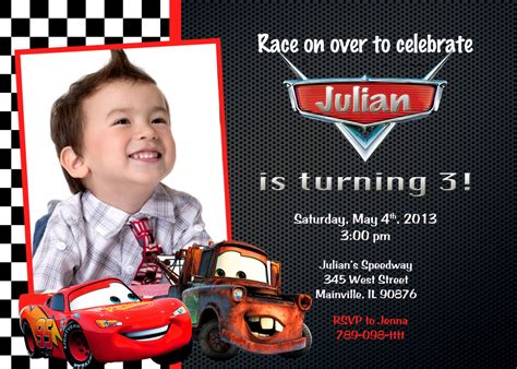 Car Birthday Invitation Ideas