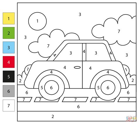 Car Color by Number