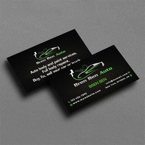 Car Detailing and Repair Business Card