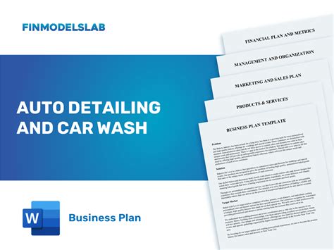 Car Detailing Business Plan Template