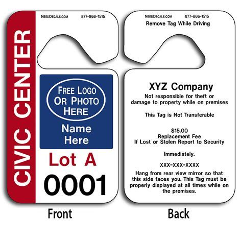 Car Hang Tag Marketing Example