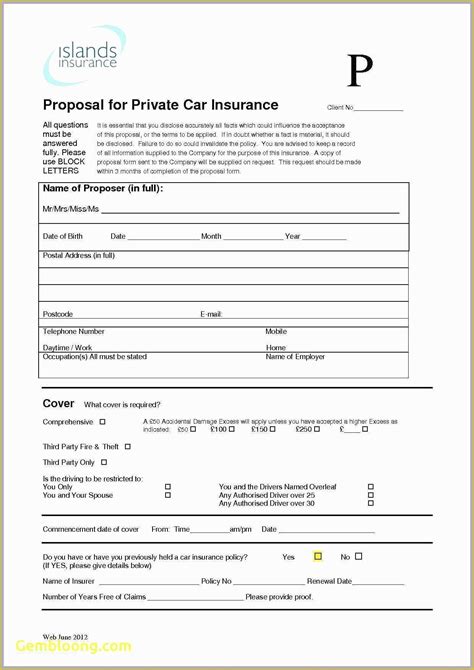 Car Insurance Template