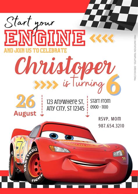 Car Invitation Template 5