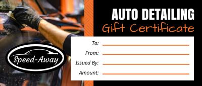 Car Maintenance Gift Certificate Template 2