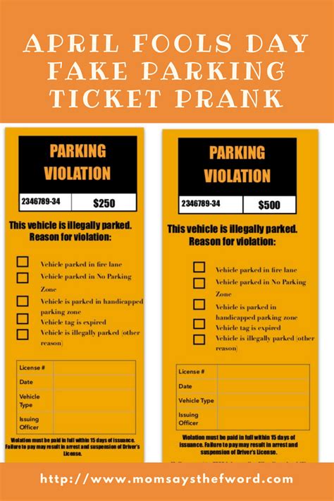 Car Prank Printables