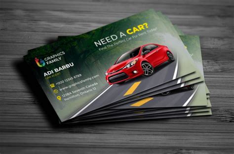 Car Rental Business Card Template