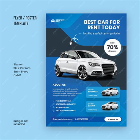 Car Rental Flyer Design Templates