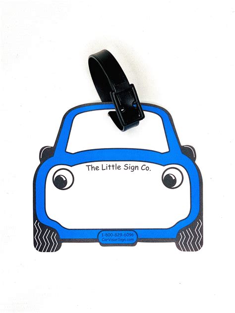 Car Rider Tag with QR Code Template