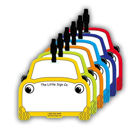 Car Rider Tags Templates