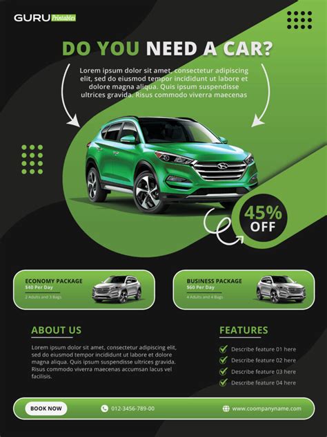 Car Sale Flyer Template 4