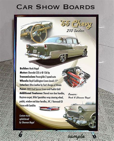 Car Show Display Board Template Design