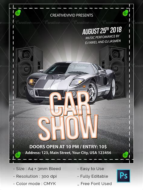 Car Show Flyer Design 1