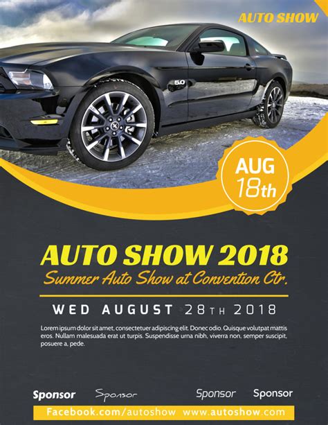 Car Show Flyer Design 10