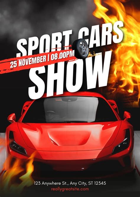 Car Show Flyer Design 8