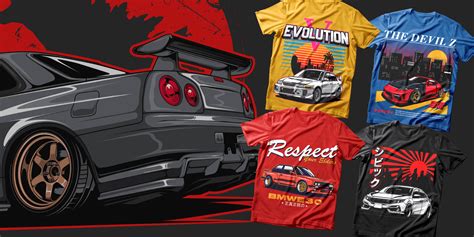 Car Show Illustration T Shirt Design