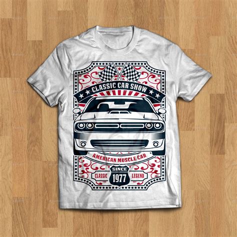 Car Show T Shirt Design Template 1