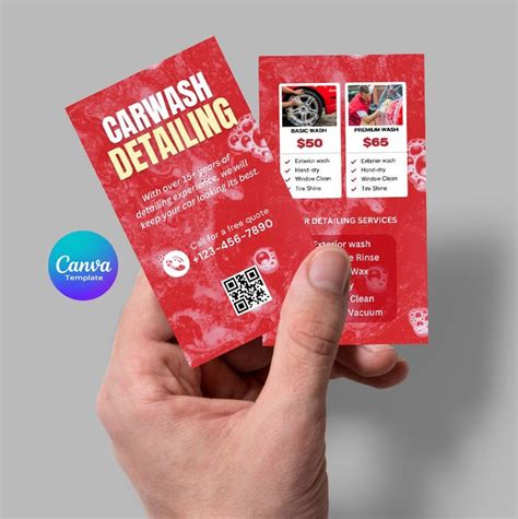 Car Wash and Detailing Business Card Template 6