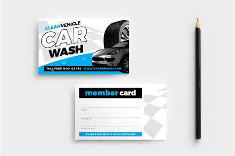 Car Wash Business Card Design