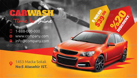 Car Wash Business Card Template Free