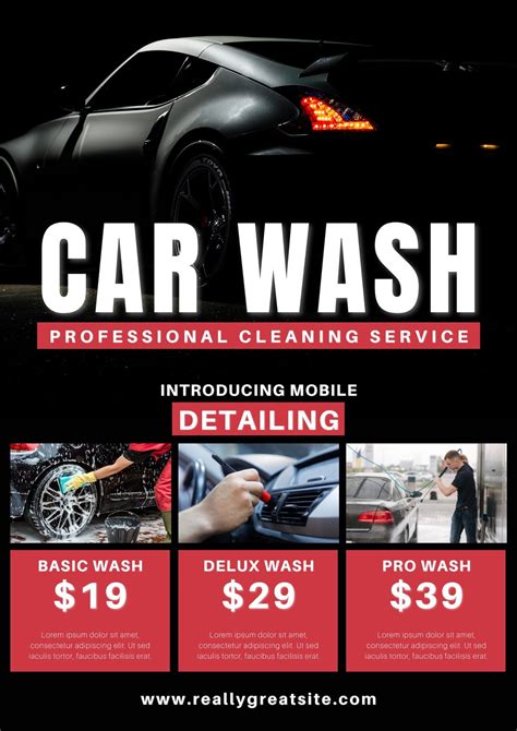 Car Wash Flyer Template 1