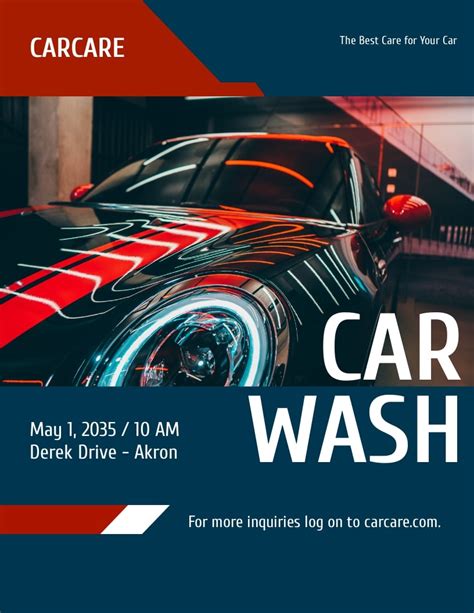 Car Wash Flyer Template 5