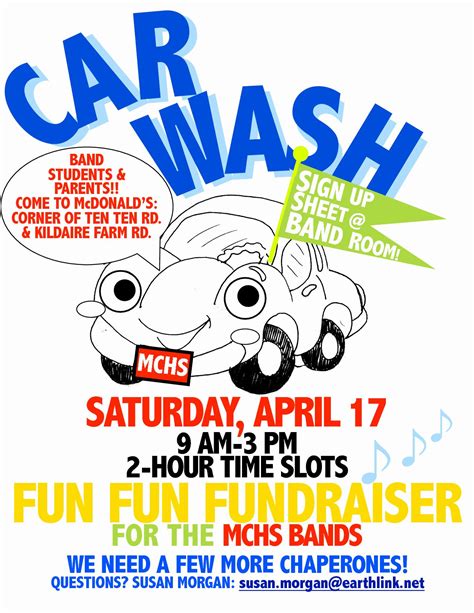 Car Wash Fundraiser Flyer Examples